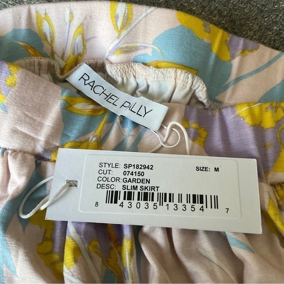 NWT Rachel Pally Floral Garden Jersey Slim Skirt Size Medium - Picture 8 of 11